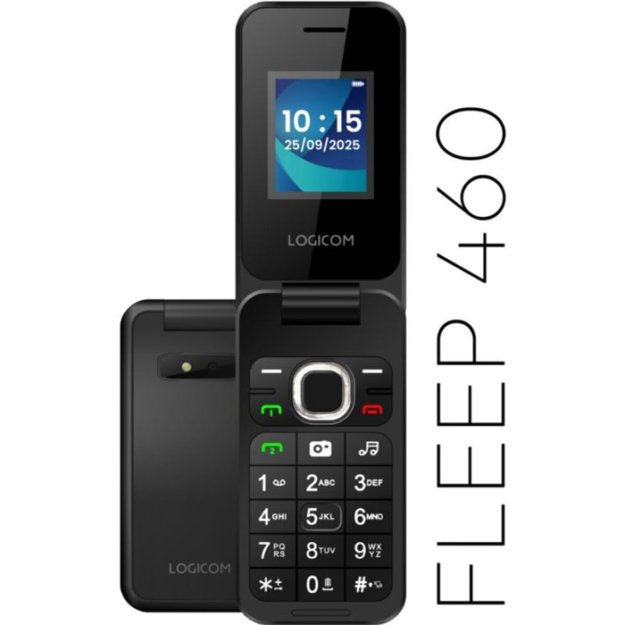 Téléphone portable LOGICOM Fleep 460 Noir