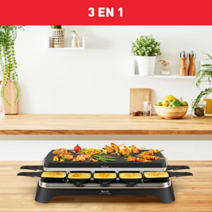 Raclette TEFAL RE45A812 Pierrade 3 en 1