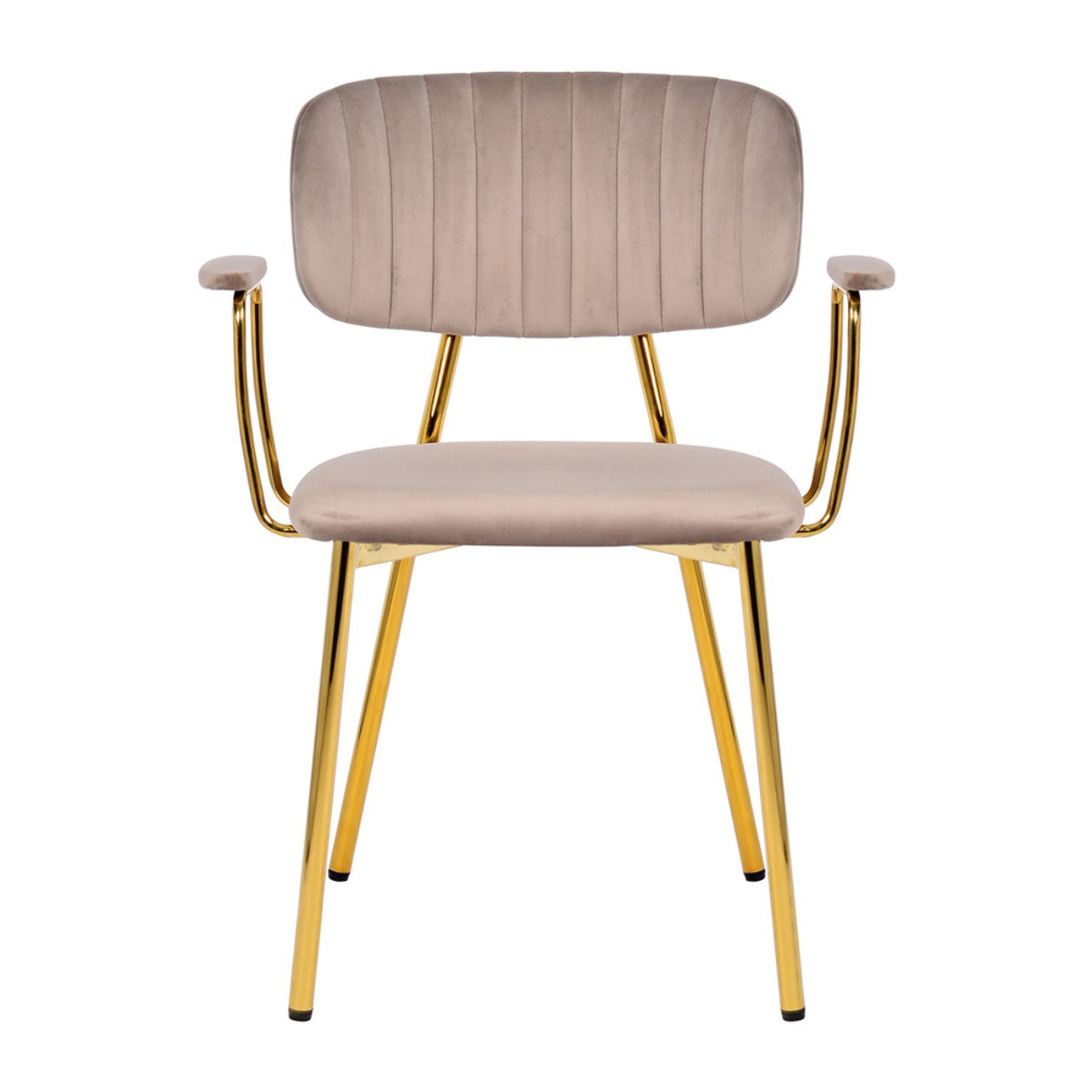 Set di 2 sedie con braccioli Kian 200 in velluto taupe