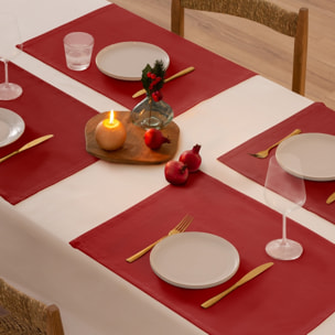 Nappe anti-tâches INDIV. CHRISTMAS GRENAT (2 ud.)