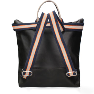 Borsa a mano convertibile in zaino  da donna In Vera pelle Made in Italy 43x38x12 cm