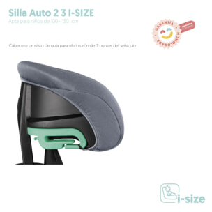 Silla Auto 2-3 I-SIZE JUNO Gris