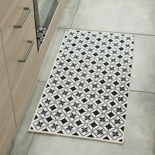 AZULEJO - Tapis carreaux de ciment noir