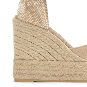 Alpargata cuña de yute 11cm doble plataforma