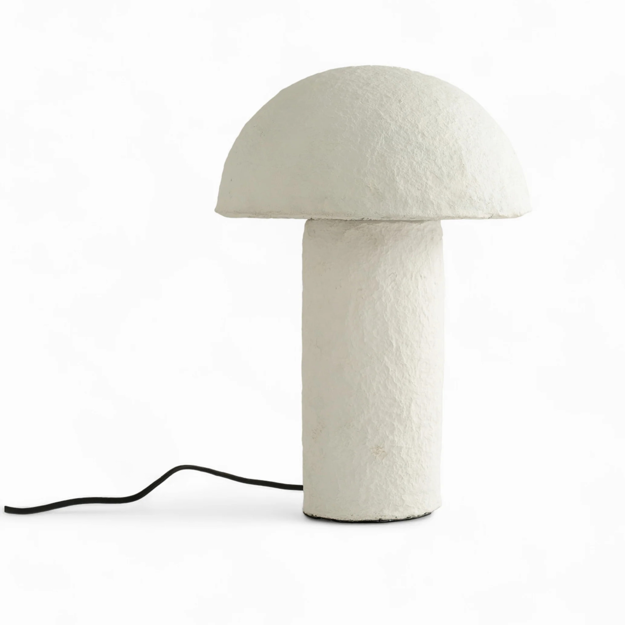 Lampe champignon en papier blanc - Poesia