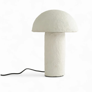 Lampe champignon en papier blanc - Poesia