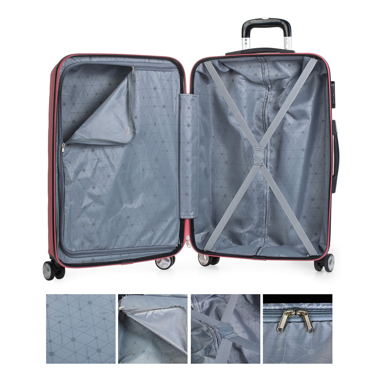Maleta Itaca Elba Set De 3 Unidades Coral