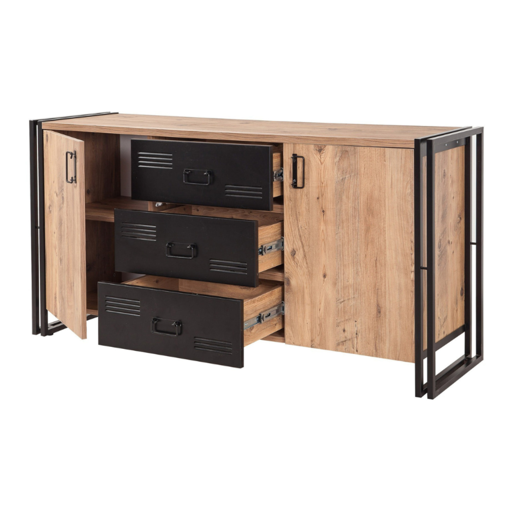 Buffet industriel avec portes et tiroirs - ESSEN