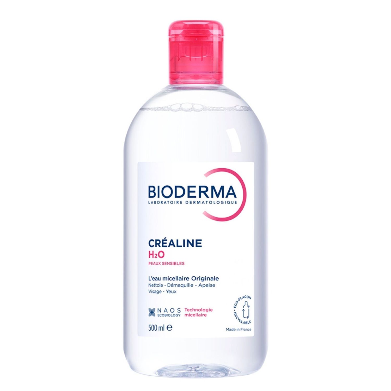 Créaline H2O - Eau Micellaire Démaquillante Sans Rinçage - Peaux Sensibles