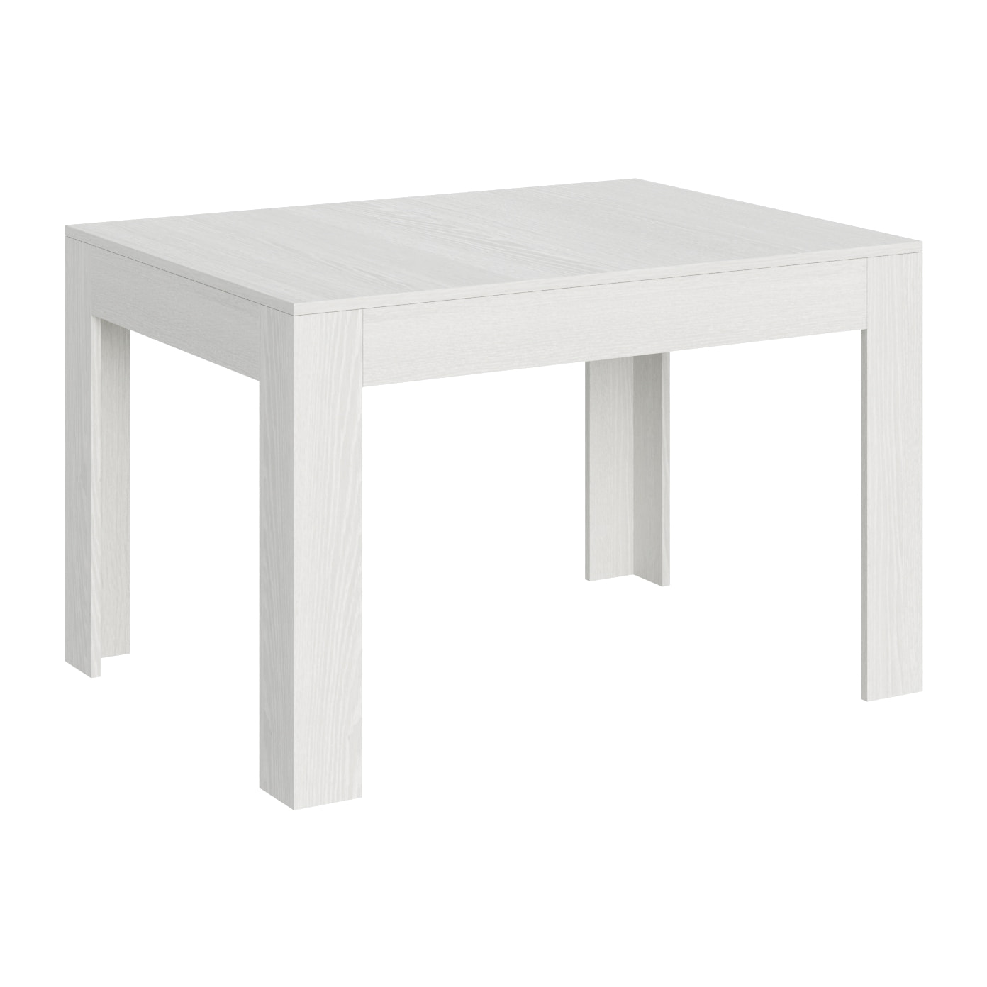 Mesa extensible 90x120/180 cm Bibi Fresno Blanco