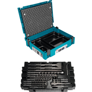 Makpac Set 17 piezas SDS-Plus brocas, picos, cinceles MAKITA - B-52059