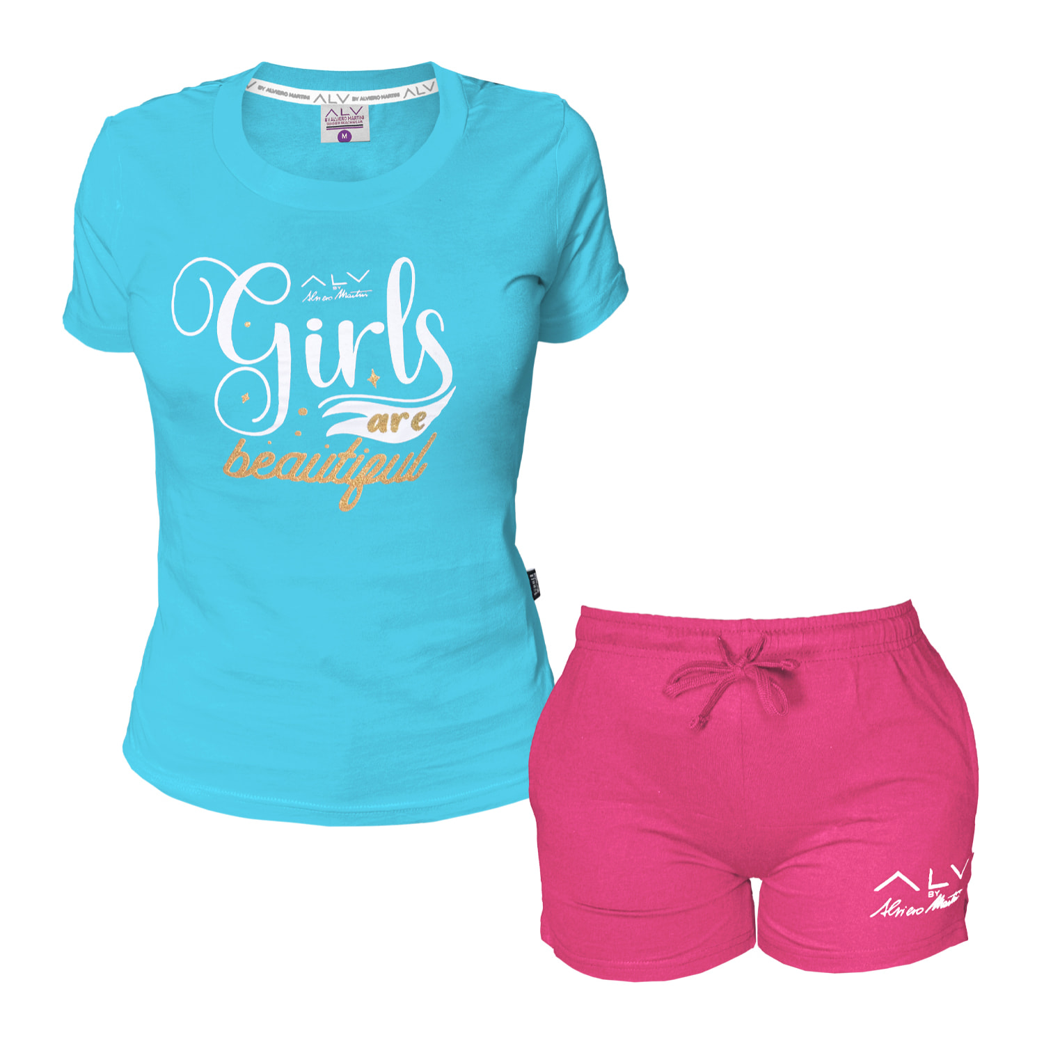 Completo Homewear Donna ALVIERO MARTINI Corto Cotone