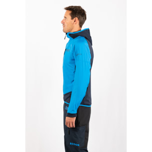 Chaqueta ECOActive Light Insulated Hybrid Jacket with cap marca ECOON - Azul claro / Azul