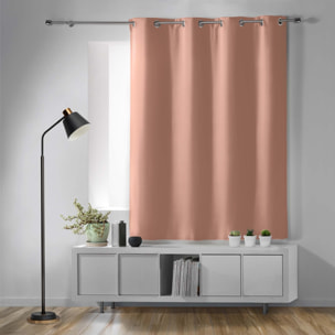 Rideau court obscurcissant 90 % adapté radiateur - Rose Blush