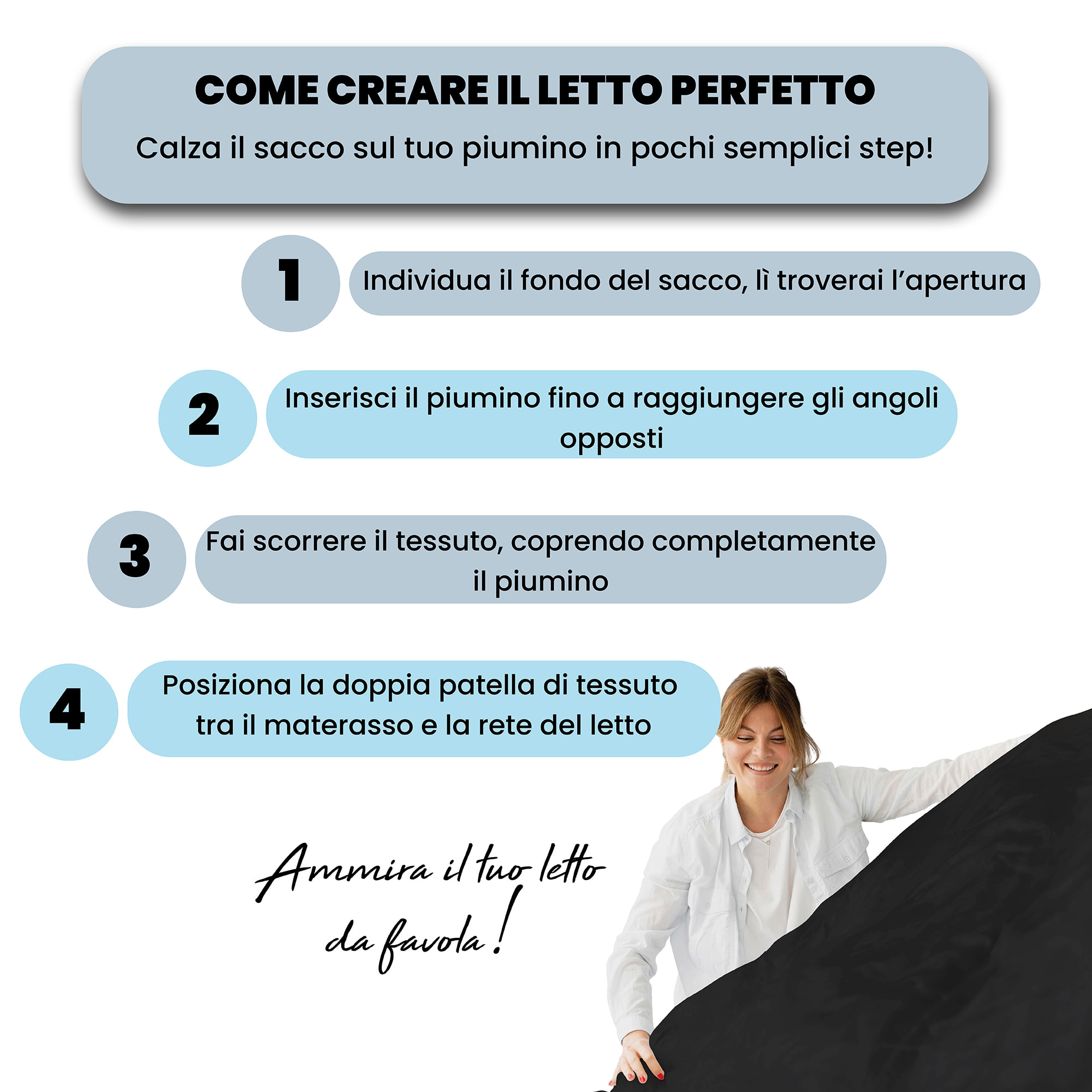 PARURE COPRIPIUMINO VERA - 100% Microfibra - Made in Italy