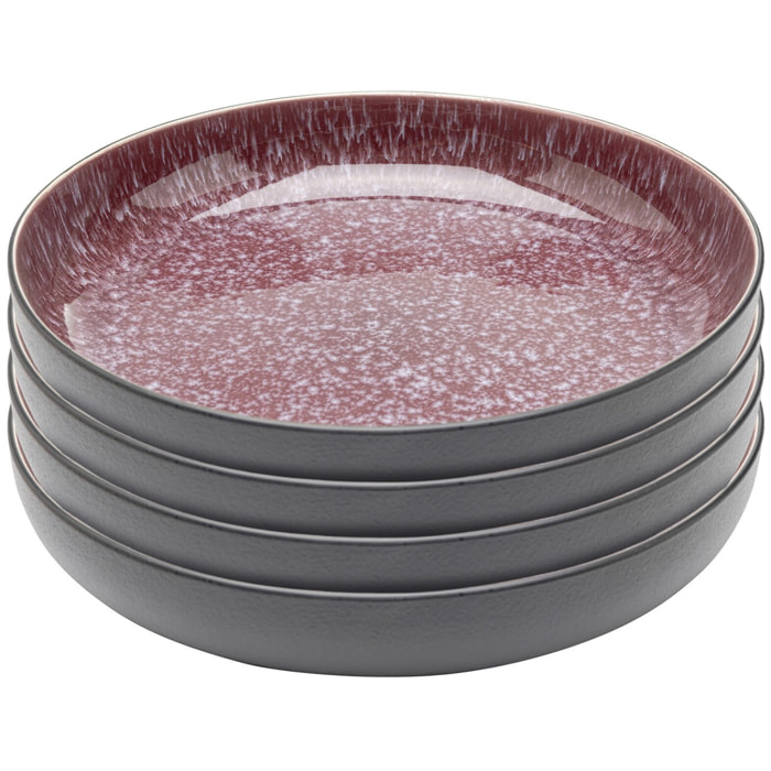 Assiettes creuses Alissa 23cm set de 4 Kare Design