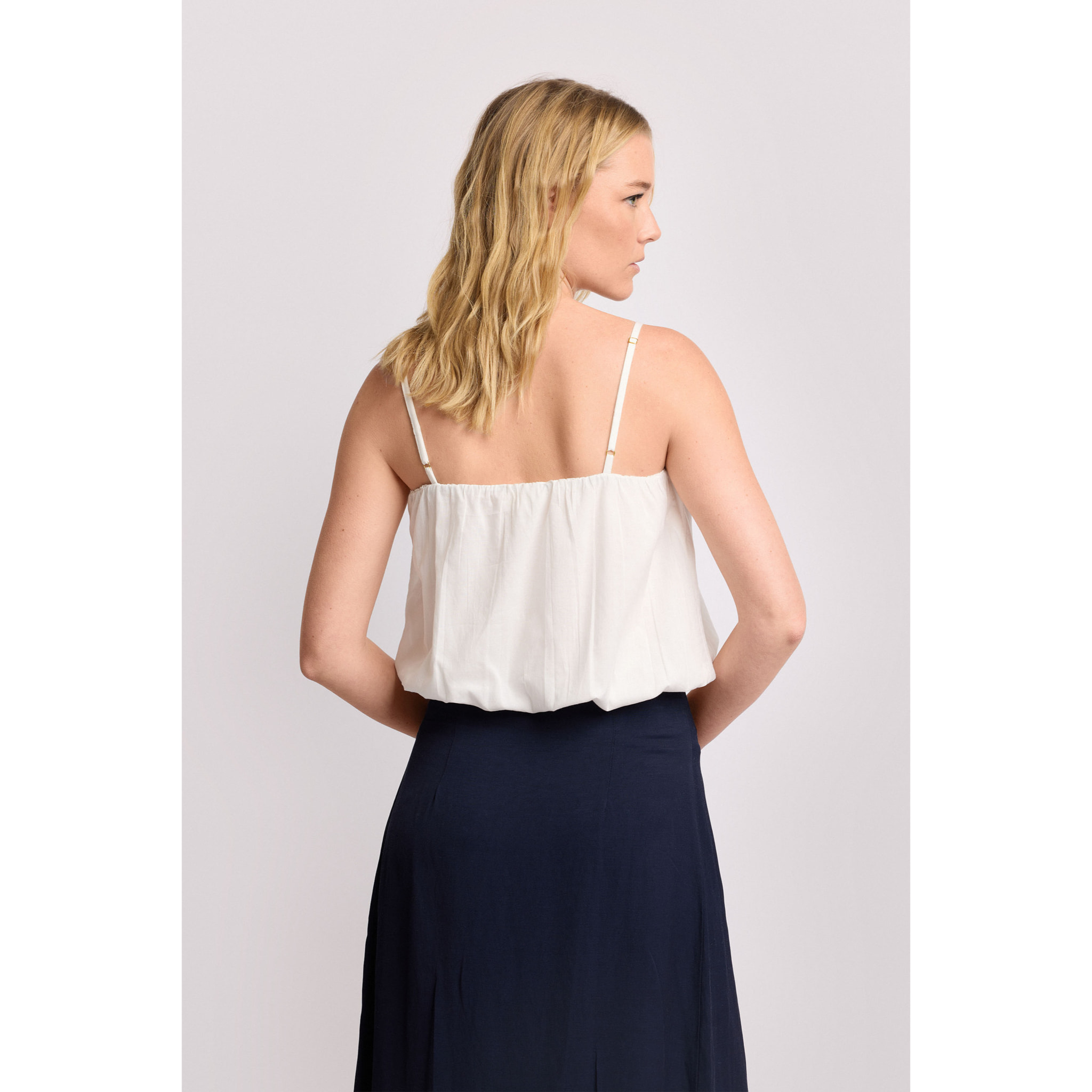 Kocca - Top cropped con ricami floreali Donna, Fantasia, Scollo quadrato