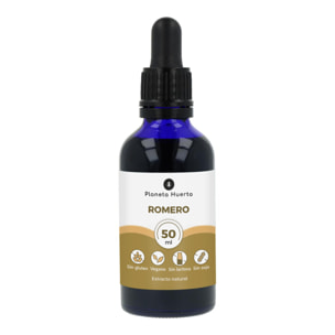 PLANETA HUERTO | Extracto de Romero 50 ml – Suplemento Natural Antioxidante para la Salud General