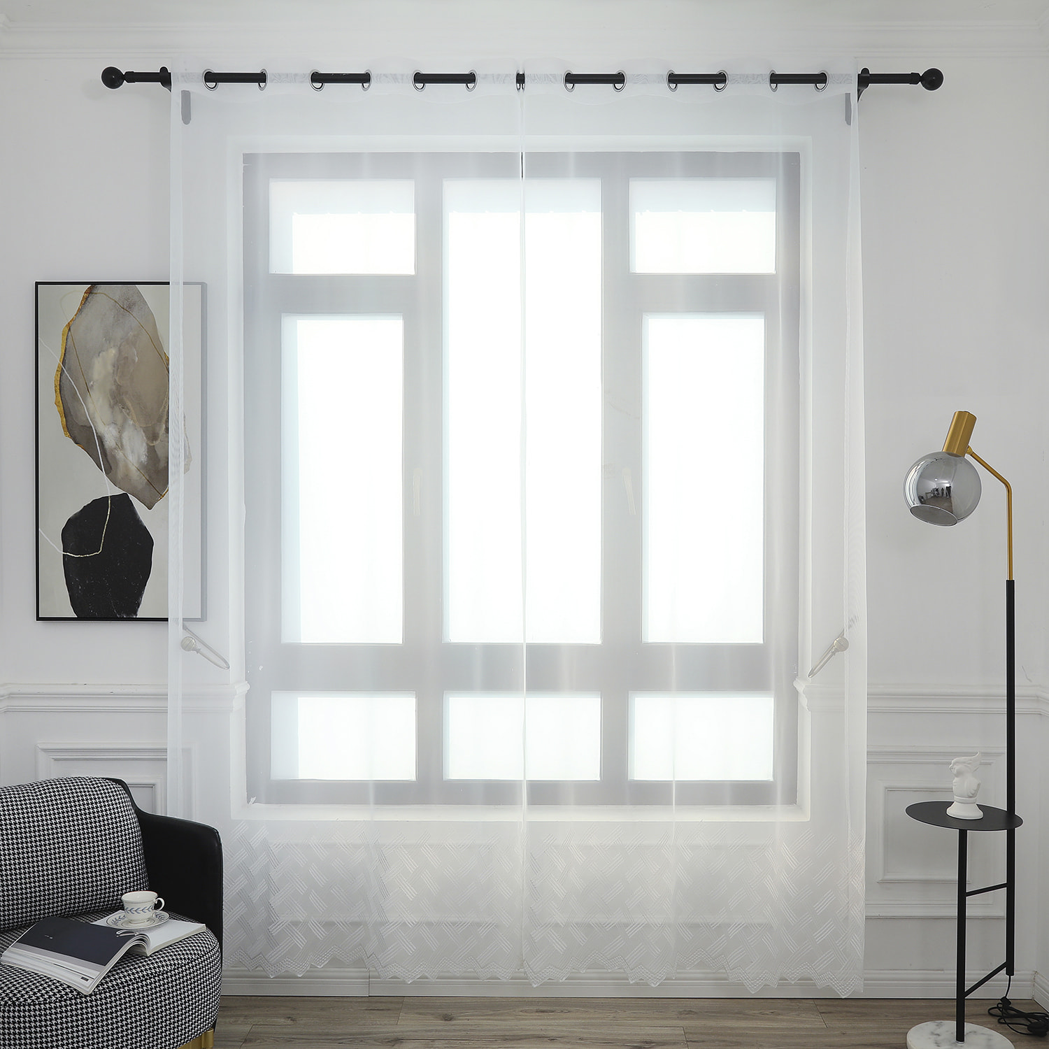 Tenda traslucida con stampa 140x260 cm.