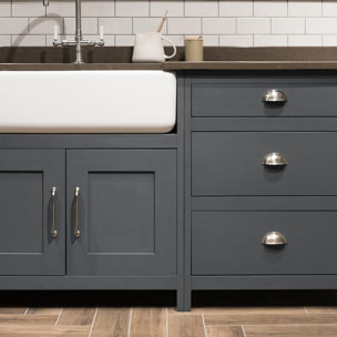 Rouleau adhésif décoratif Vinyle au Mètre - Gris tempete - Sticker Lavable Imperméable Mur Cuisine Meubles