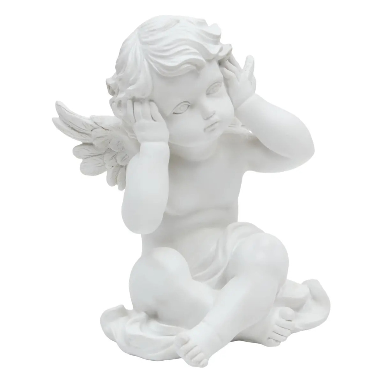 Ange déco H.23cm blanc