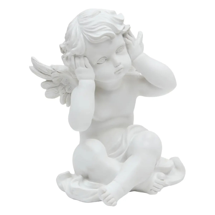 Ange déco H.23cm blanc