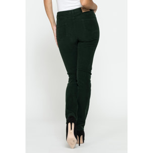 PANTALONE CINQUE TASCHE COMFORT FIT IN VELLUTO STRETCH 1000 RIGHE