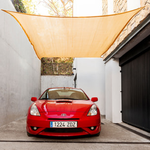 Tenda Parasole a Vela Rettangolare Shazail InnovaGoods 2 x 3 m - Beige