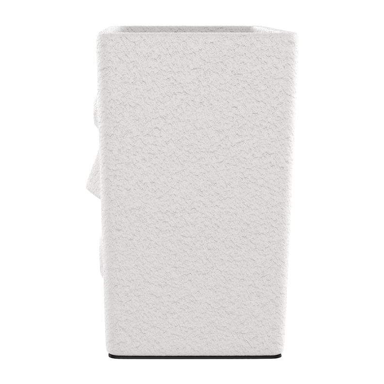 Cache-pot blanc en terre cuite H21 cm - Baho