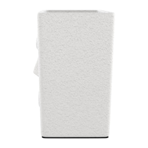 Cache-pot blanc en terre cuite H21 cm - Baho