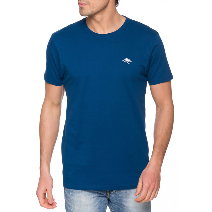 T-shirt in cotone 150 gr Hot Buttered Lizard Colore Blu Chiaro