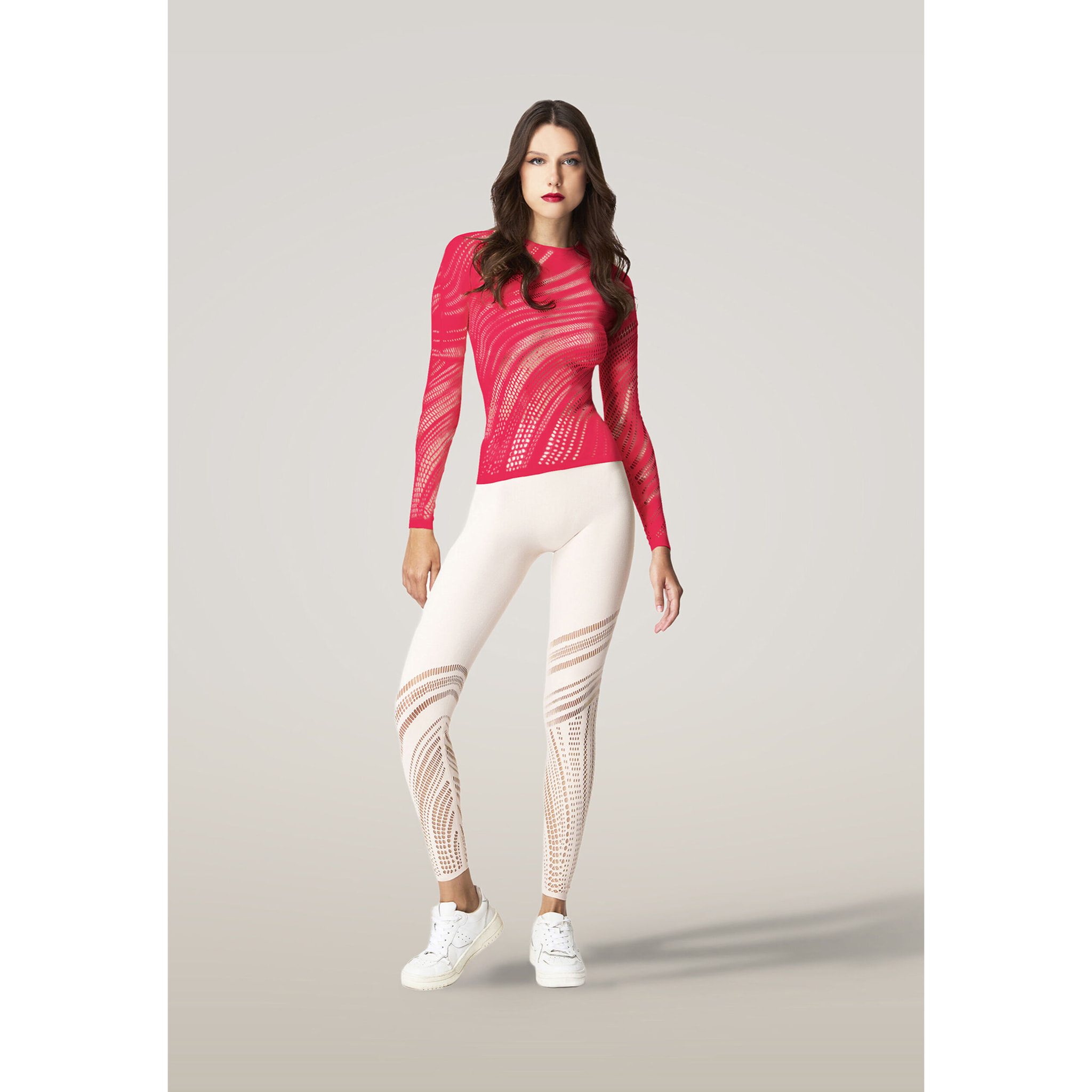 Top a maniche lunghe Organic Net Top Long Sleeves