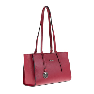 Borsa a mano da donna Made in Italy - Modello Valeria Nova - 100% pelle - 42.0 x 21.5 x 12.5 cm