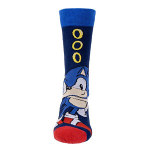 Calcetines diseño sonic y sus anillos