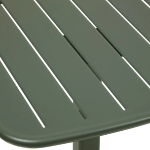 Table de jardin 2 places Alegoria 70x70cm vert laurier