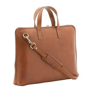 Borsa a mano  unisex In Vera pelle Made in Italy 40x30x5 cm