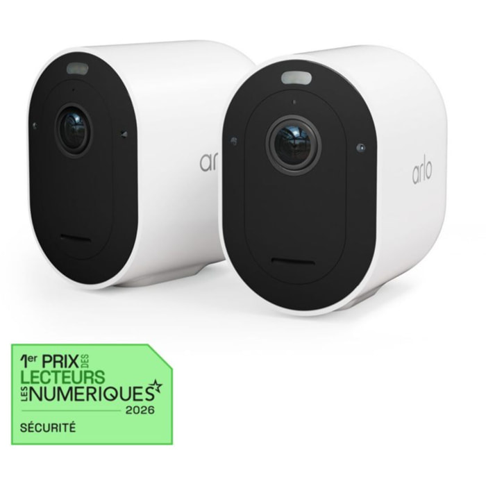 Caméra de surveillance ARLO Pack 2 caméras Pro5 2K+ + 2 panneaux solaires