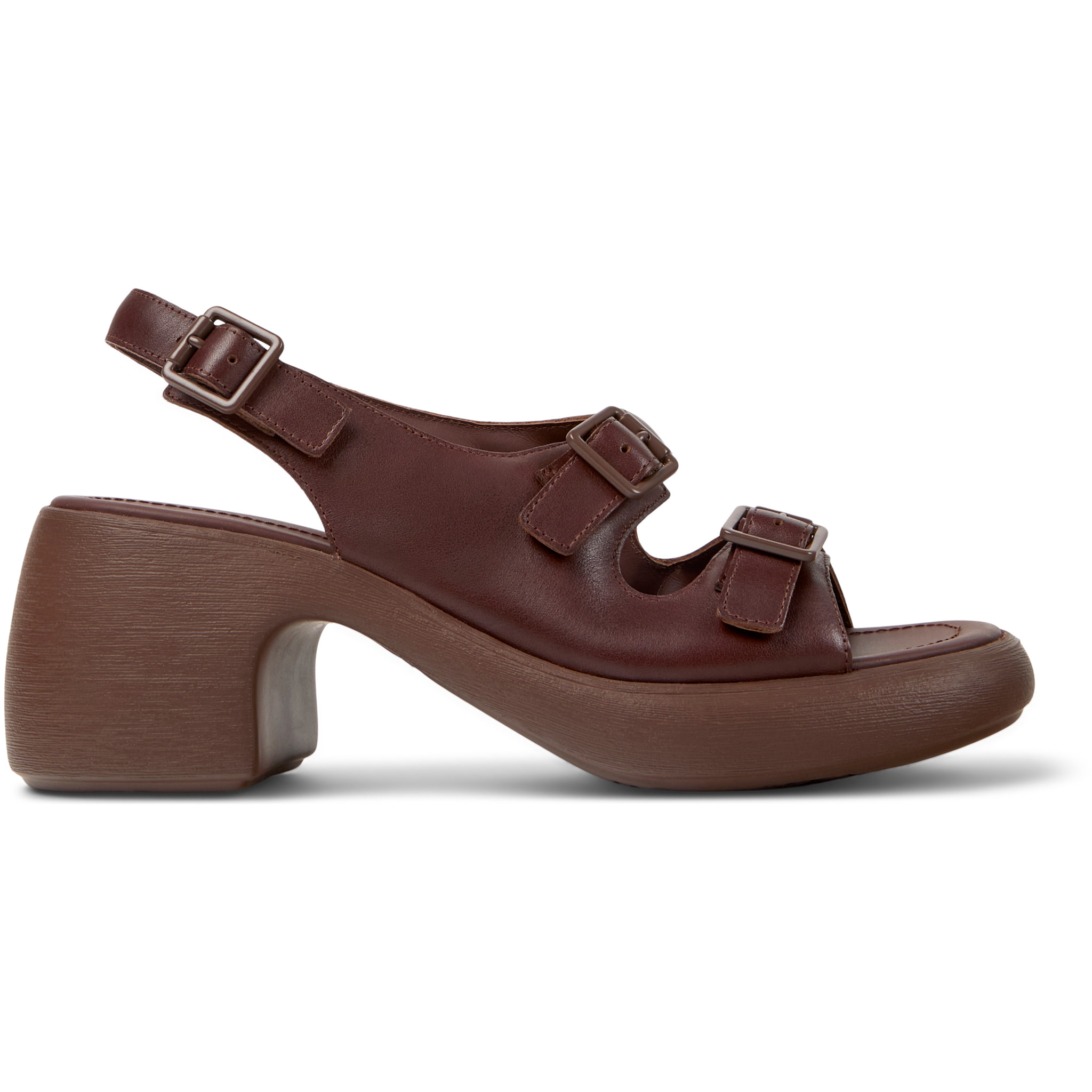 Sandalias - CAMPER Thelma - Marron - Cuero liso