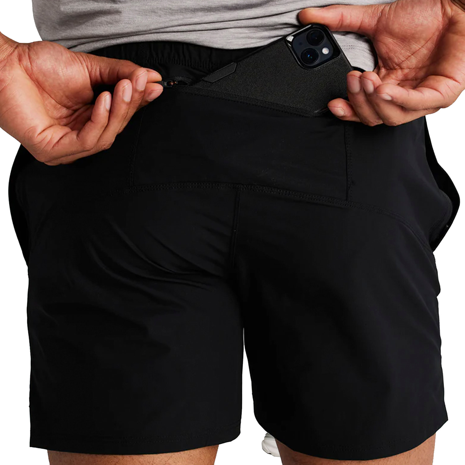 Pantalón corto deportivo para hombre ECOON sicily - Negro