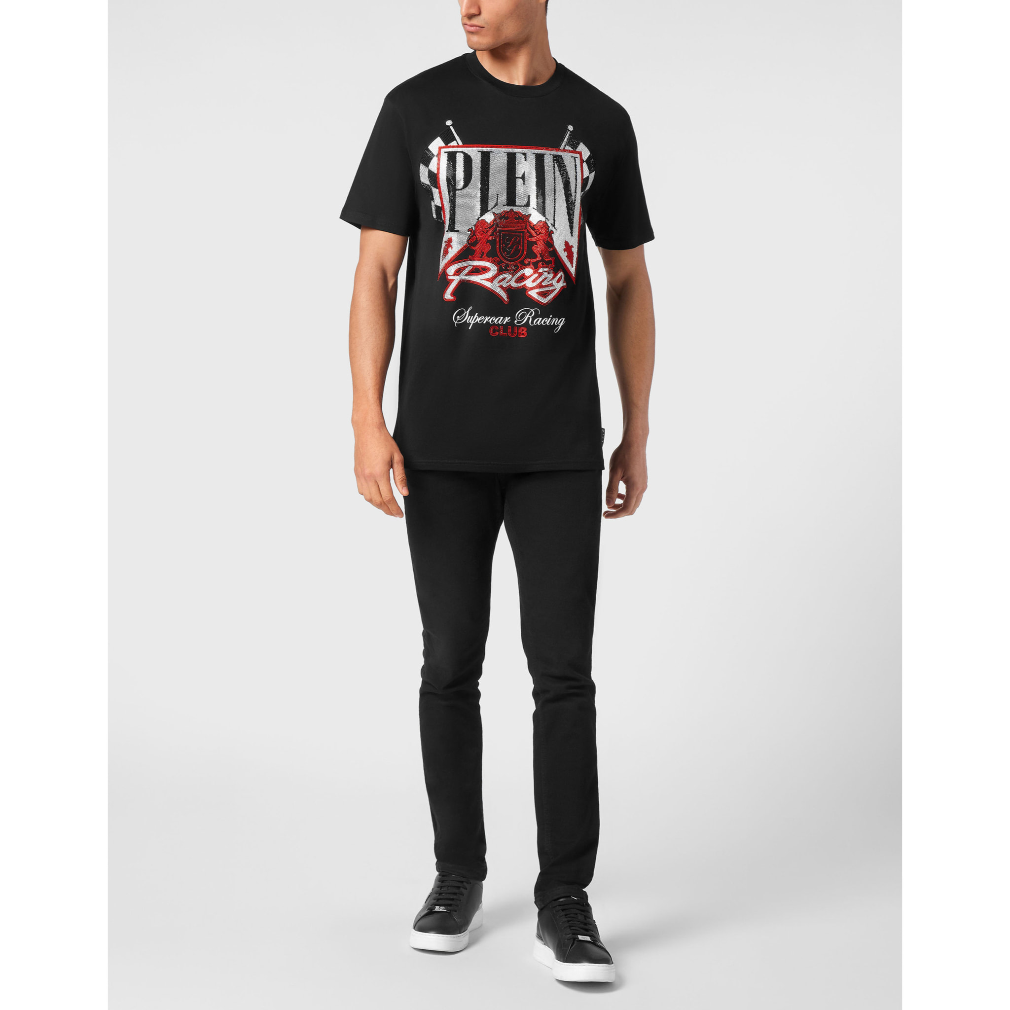 PHILIPP PLEIN T-Shirt Round Neck RACING