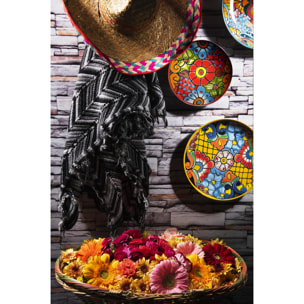 Servizio piatti 12 pezzi Excelsa Acapulco, porcellana e stoneware multicolore