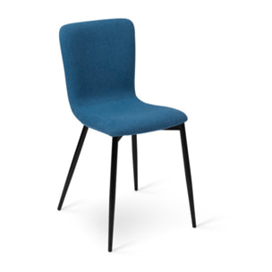 Chaises Margot en velours - Mix color - Beige, bleu, gris, noir