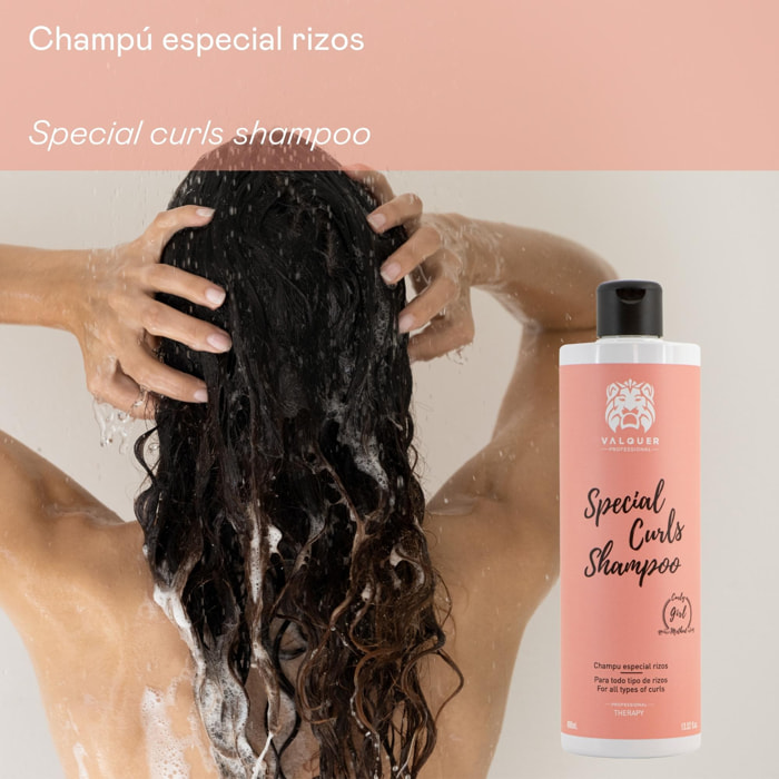 Valquer Champú especial rizos Método Curly Girl- 1000 ml