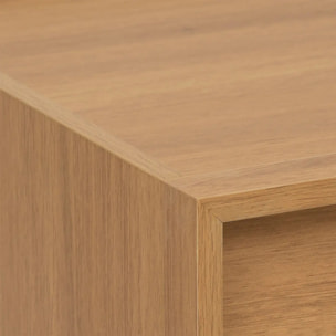 Commode Framy 3 tirois bois foncé