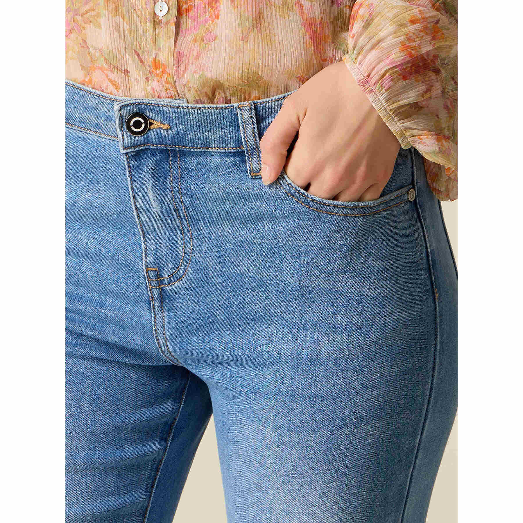 Oltre - Jeans acampanados - Light - blue