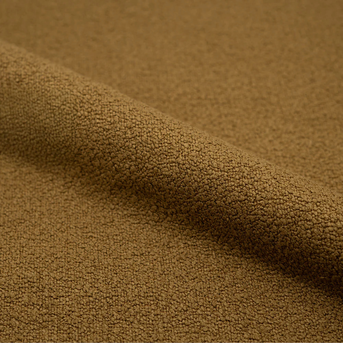 Lot de 2 chaises jaunes en tissu bouclette et pied en métal - Groom