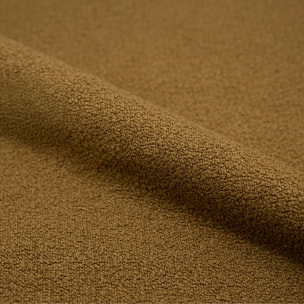 Lot de 2 chaises jaunes en tissu bouclette et pied en métal - Groom