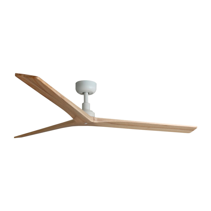KLIM L Ventilador de techo blanco/roble