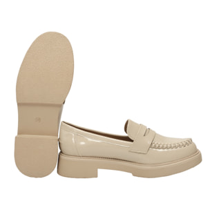 Mocassini con intreccio- tacco 4,5 cm