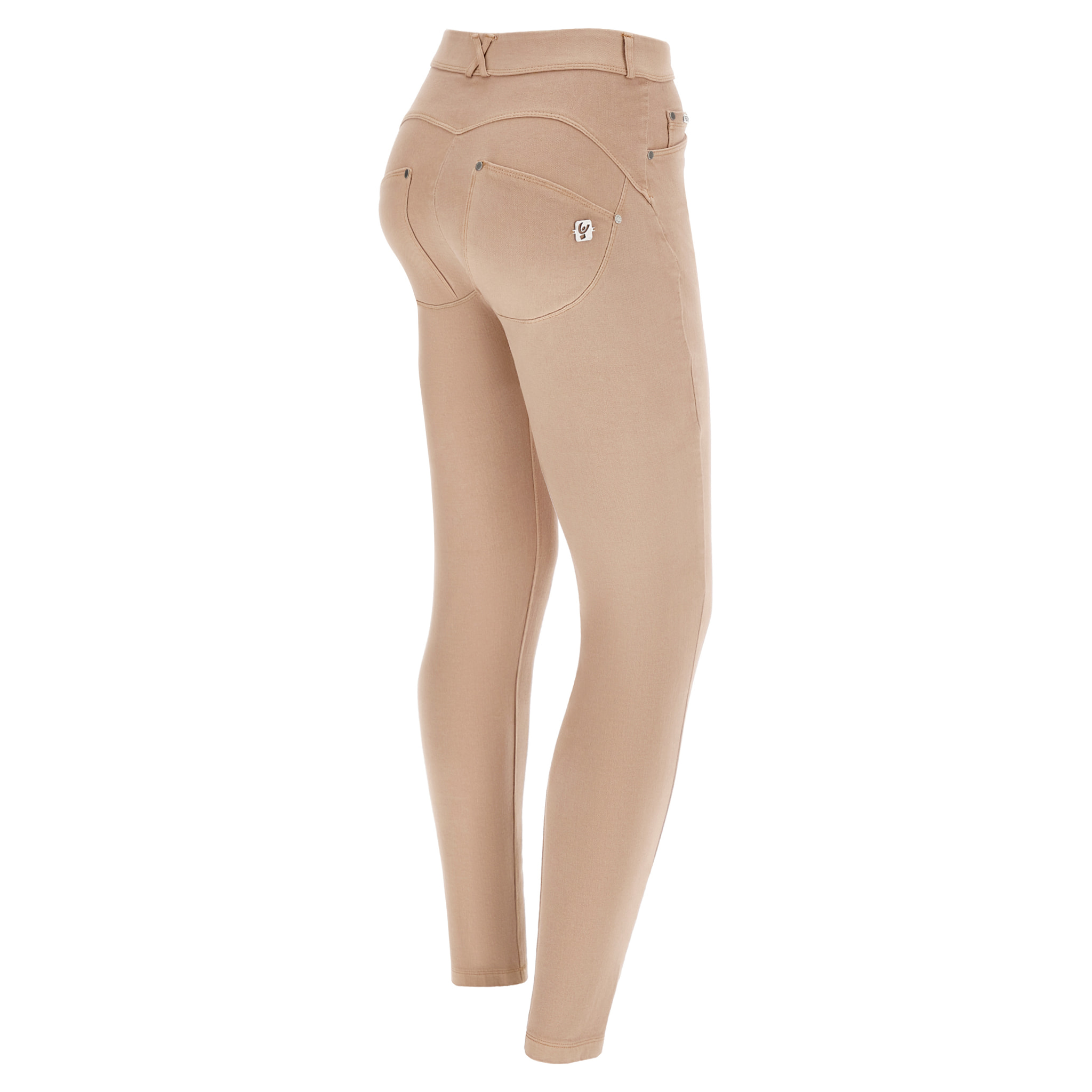 Pantaloni WR.UP® vita alta in tessuto navetta tinto capo